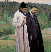 Mikhail Nesterov Philosophers oil